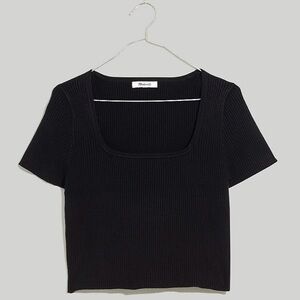 Madewell short sleeve crop top
